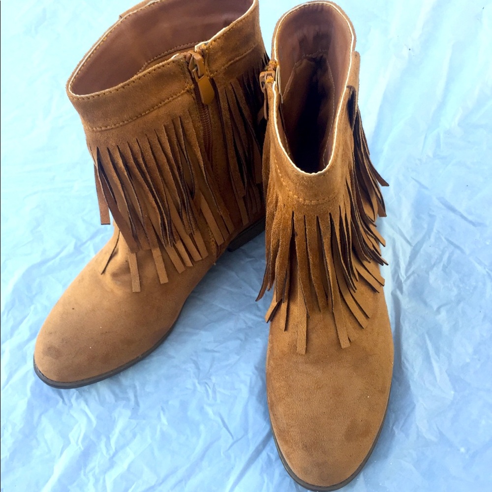 Godiva Ankle Fringe Boot